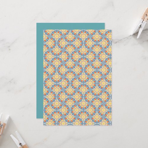 Printable Orange &amp; Lemons Deco Scrapbook Paper Invitation