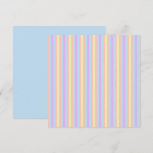 Printable Pastel Rainbow Spots &amp; Stripes Scrapbook Invitation