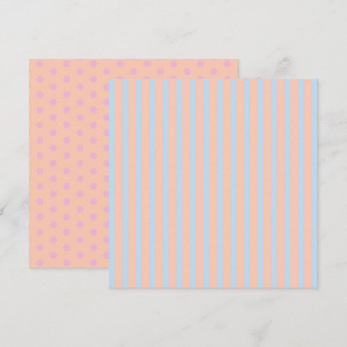 Printable Pastel Rainbow Stripes &amp; Flowers Invitation