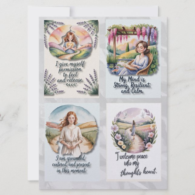 Printable Positive Affirmation Cards & Insta Quote (Front)