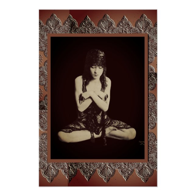Printable Poster with Vintage Dancer (Front)