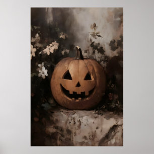 Printable pumpkin still life, fall wall , painting poster
