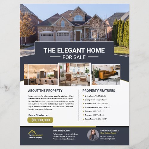 Printable Real Estate Flyer Template