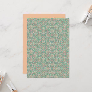 Printable Retro Sage & Sand Ornate Mandala Fans Invitation
