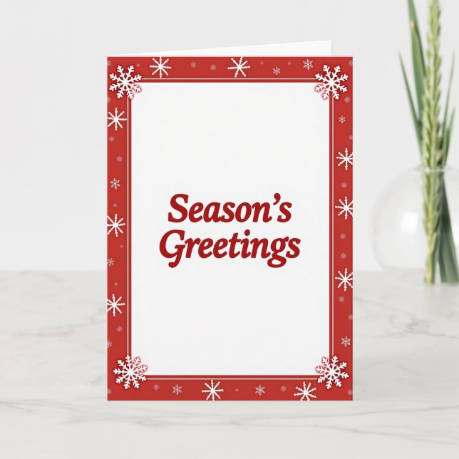 Printable Season Greetings Card (Front)
