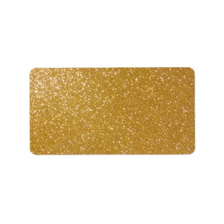 Printable Shiny Gold Glitter Blank Address Labels