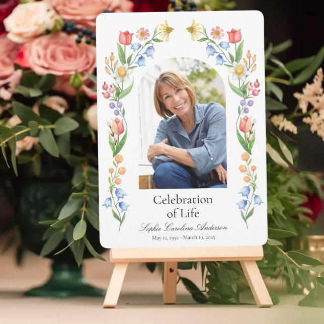 Printable Spring Flora Celebration of Life Program (Creator Uploaded)