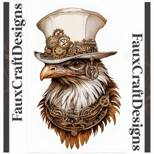 Printable Steampunk Quirky Unusual Chicken 112 Poster