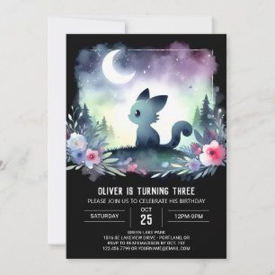Printable Sweet Cat Birthday Invitation