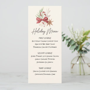 Printable Sweet Treats Holiday Menu Invitation