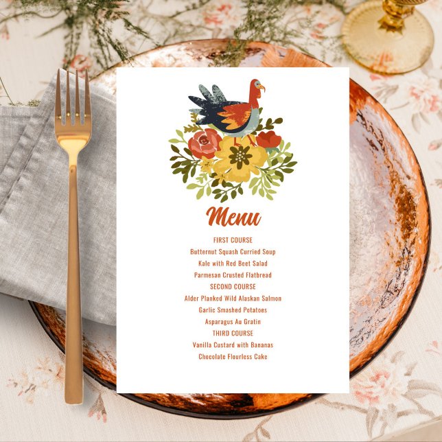 Printable Thanksgiving Menu Invitation (Creator Uploaded)