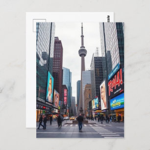 Printable Toronto Canada Travel Art Vintage Postcard