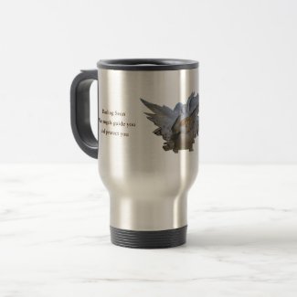 Printable Travel Mug, Gold Angel, Add Names Travel Mug