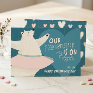 Printable Valentine Card for Kids Polar Bear