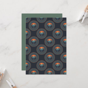 Printable Vintage Wilderness Polka Dot Mandala Invitation