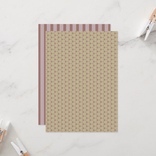 Printable Warm Neutrals Honeycomb Scrapbook Paper Invitation