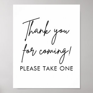 Printable Wedding Favors Please Take One Sign