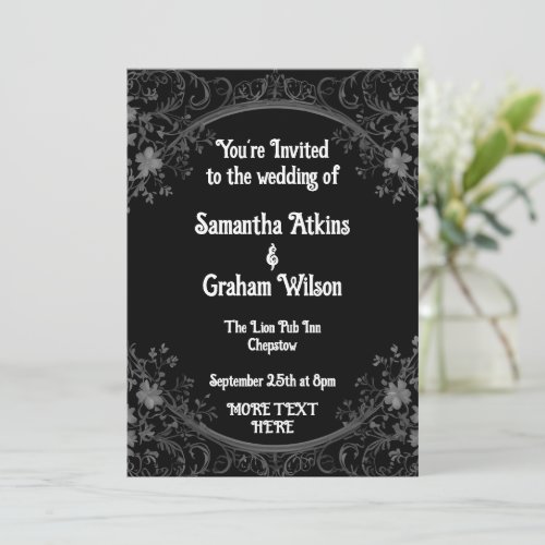 Printable wedding invitation template