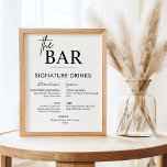 Printable Wedding Sign Signature Drinks Bar Menu<br><div class="desc">Printable wedding signs are the perfect way to print your wedding signs at home. Simply download the size you need and print at your local office supply store or at home. Modern wedding signature drinks bar menu features the Bride and Groom's signature drinks and room for additional drink choices.</div>