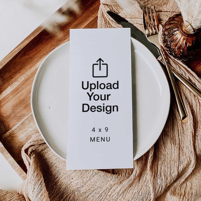 Printed 4" x 9" Menu (Creator Uploaded)