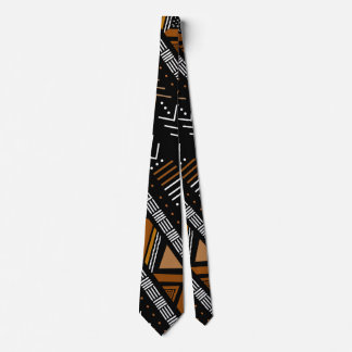 Printed  African Bogolan Neck Tie