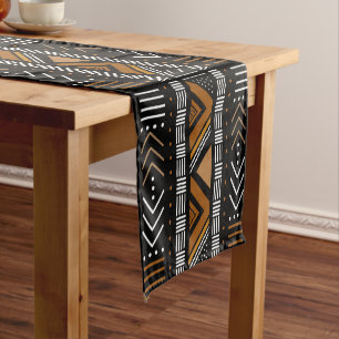 Printed African Bogolan Table Runner