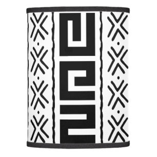 Printed African Mud Cloth Custom Lamp Shade