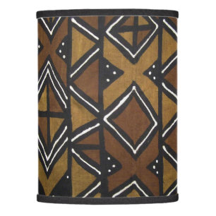 Printed African Mud Cloth Custom Lamp Shade