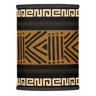 Printed African Mud Cloth Custom Lamp Shade