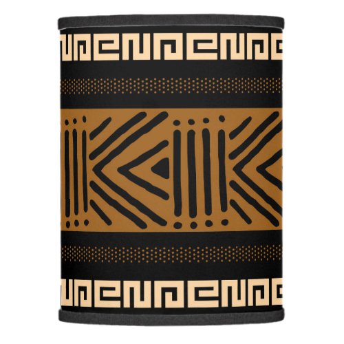 Printed African Mud Cloth Custom Lamp Shade 