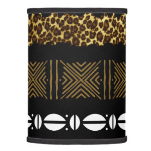 Printed African Mud Cloth Custom Lamp Shade
