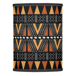 Printed African Mud Cloth Custom Lamp Shade