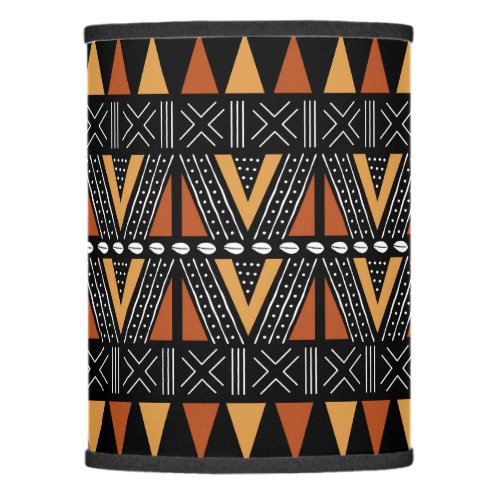 Printed African Mud Cloth Custom Lamp Shade 