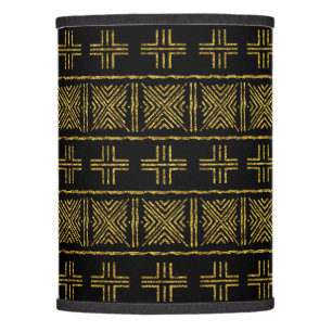 Printed African Mud Cloth Custom Lamp Shade