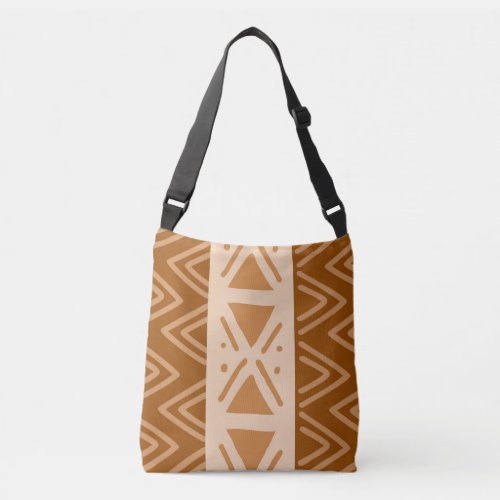 Printed African Mud Cloth Design Tote Bag