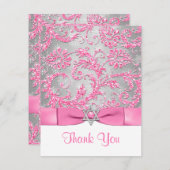 PRINTED BOW - Winter Wonderland Thank You Note (Front/Back)