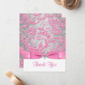 PRINTED BOW - Winter Wonderland Thank You Note (Front/Back In Situ)