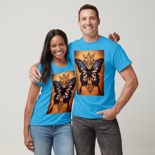 Printed Butterfly Beauty 3D Print  T_Shirt