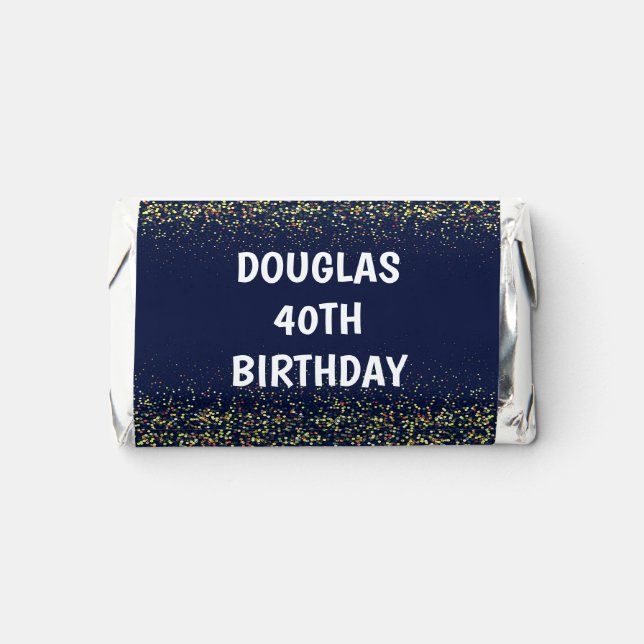 PRINTED CANDY WRAPPERS Chocolate Kiss Stickers Hershey's Miniatures (Front)