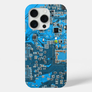 Printed Circuit Assembly PCB Blue Circuit Board iPhone 15 Pro Case
