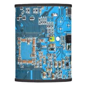 Printed Circuit Assembly PCB Blue Circuit Board Lamp Shade