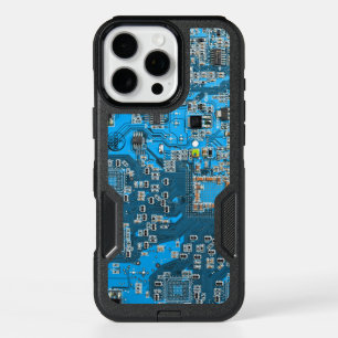 Printed Circuit Assembly PCB Blue Circuit Board iPhone 16 Pro Max Case