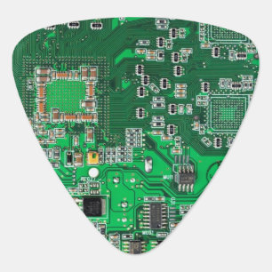 Printed Circuit Assembly PCB Green Circuit Board Guitar Pick