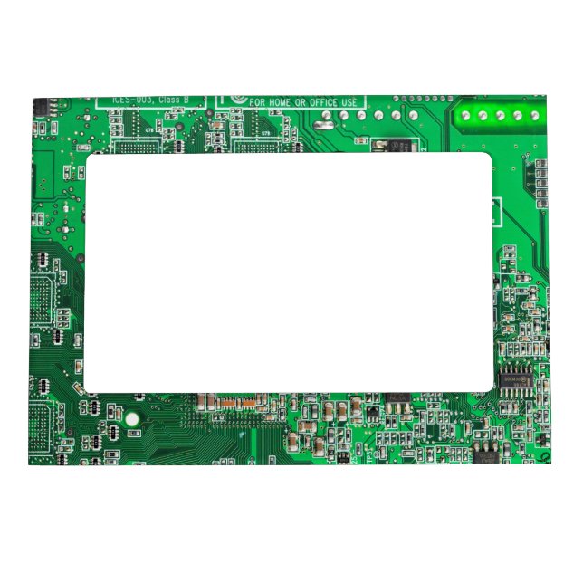 Printed Circuit Assembly PCB Green Circuit Board Magnetic Photo Frame (Front)
