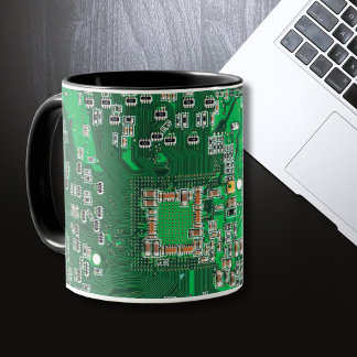 Printed Circuit Assembly PCB Green Circuit Board Mug