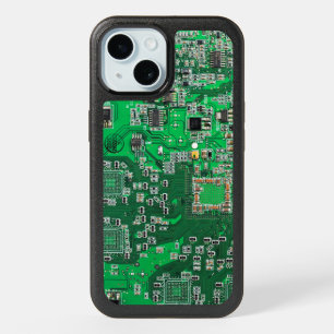 Printed Circuit Assembly PCB Green Circuit Board iPhone 15 Case