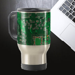 Printed Circuit Assembly PCB Green Circuit Board Travel Mug