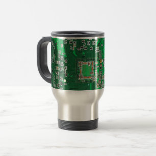 Printed Circuit Assembly PCB Green Circuit Board Travel Mug