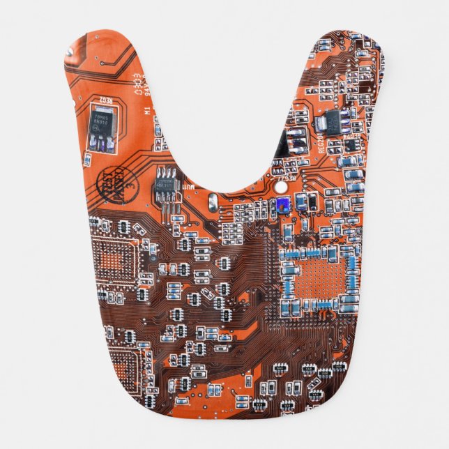 Printed Circuit Assembly PCB Orange Circuit Board Bib (Front)