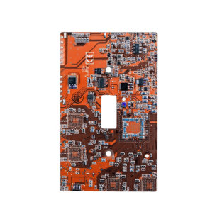 Printed Circuit Assembly PCB Orange Circuit Board Light Switch Cover